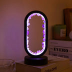 Crystal Lamp Handcrafted Natural Amethyst Ambient Light