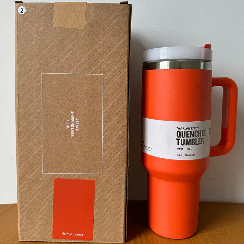Insulated Tumbler 1.2L Stainless Steel Handle Lid