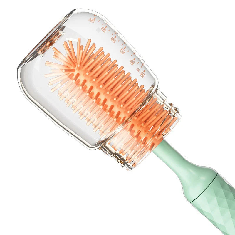 Electric Bottle Brush 360° Rotating Soft Silicone One-Button