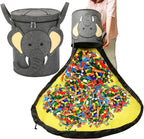 Play Mat & Storage Basket Felt Drawstring 59 Inch
