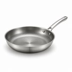 Uncoated Pure Titanium Dot-Texture Frying Pan (Induction & Oven-Safe)