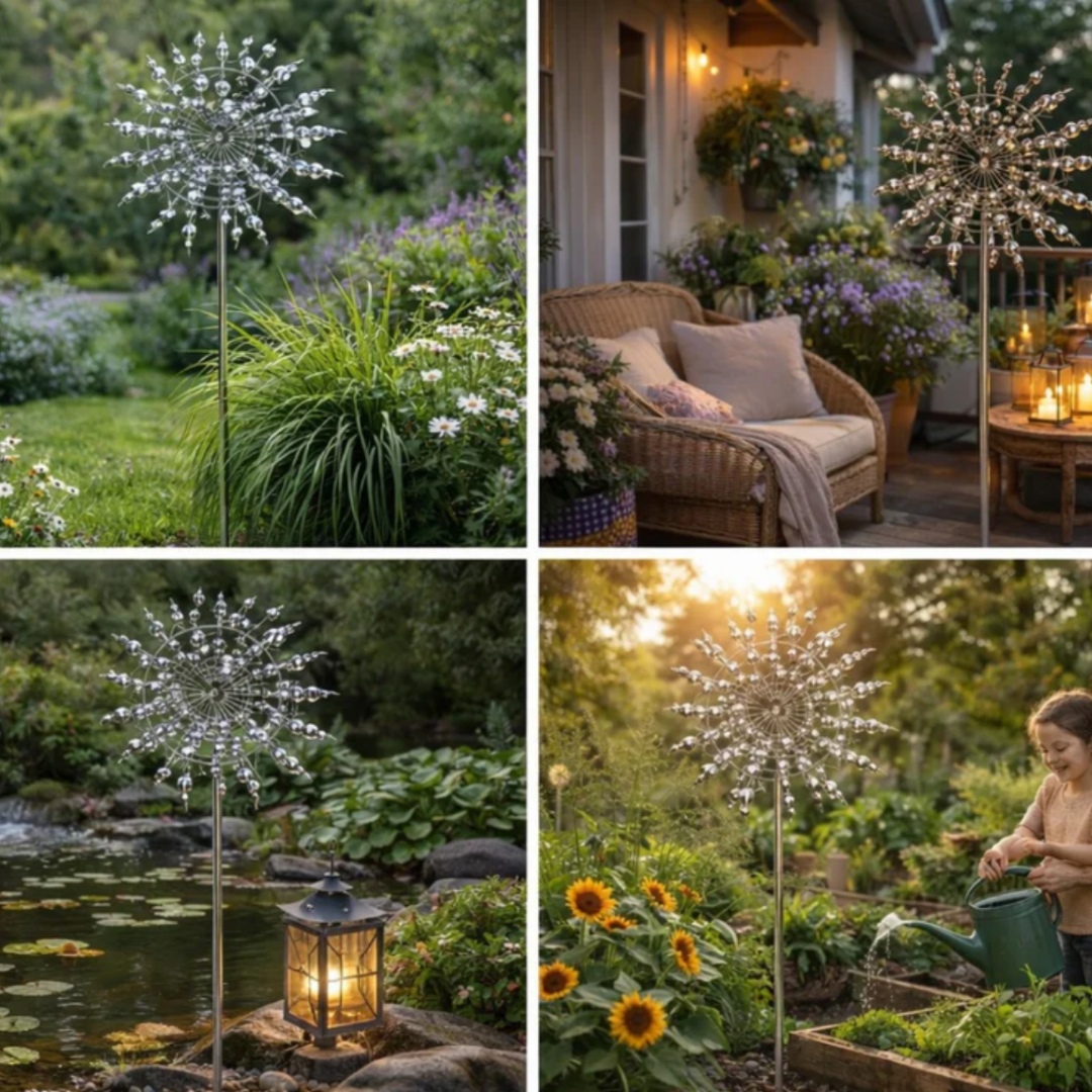 18-Blade Ball-Bearing Weatherproof Garden Windmill