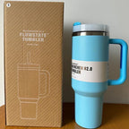 Insulated Tumbler 1.2L Stainless Steel Handle Lid
