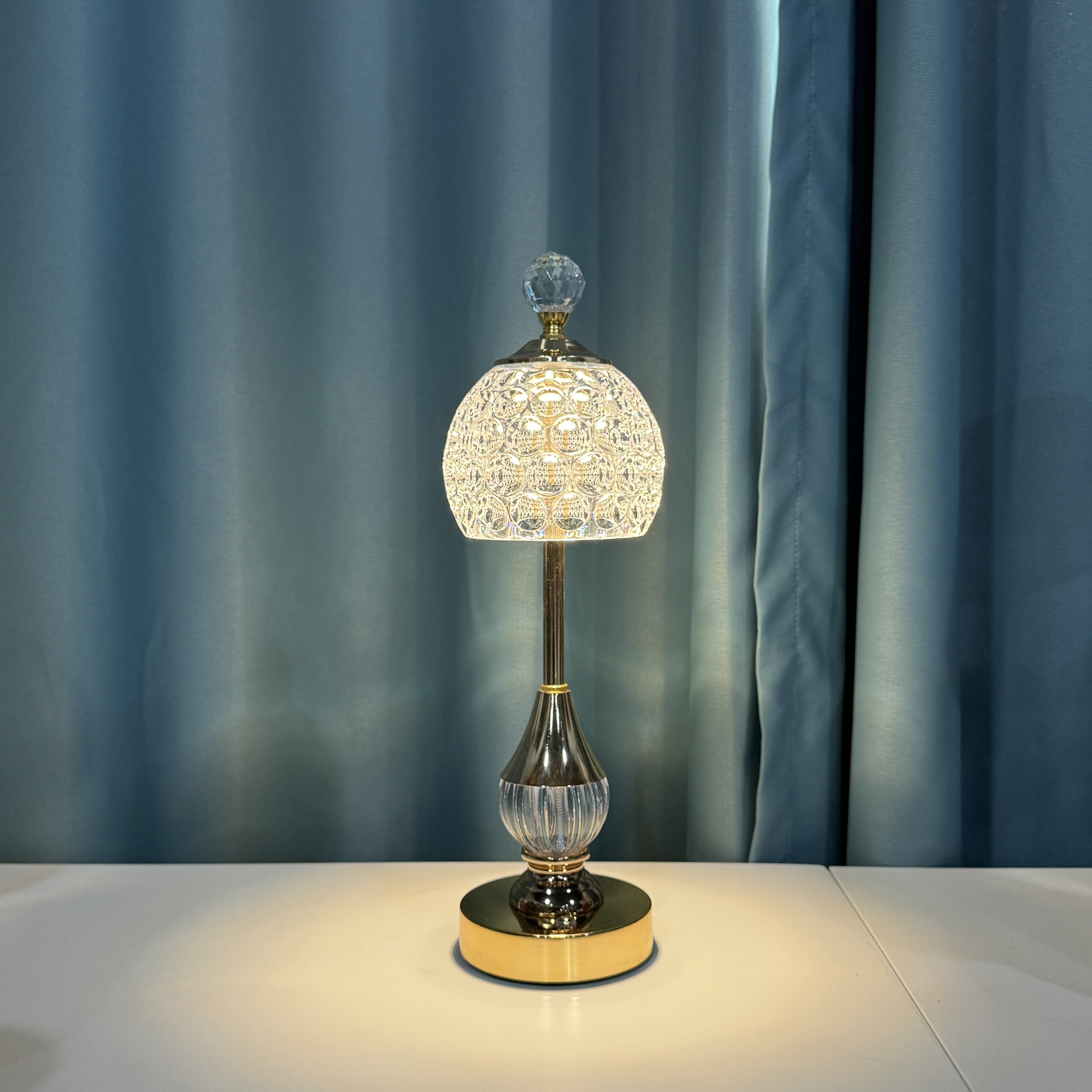 Rechargeable LED Bedside Lamp with Crystal Touch Control