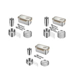 Camping Dinnerware Set Stainless Steel Compact Storage Box