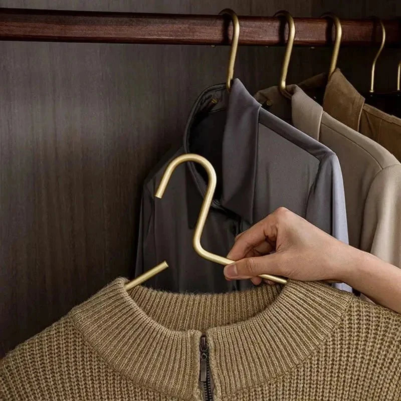 Clothes Hangers Solid Metal & Anti-Slip Set of 5