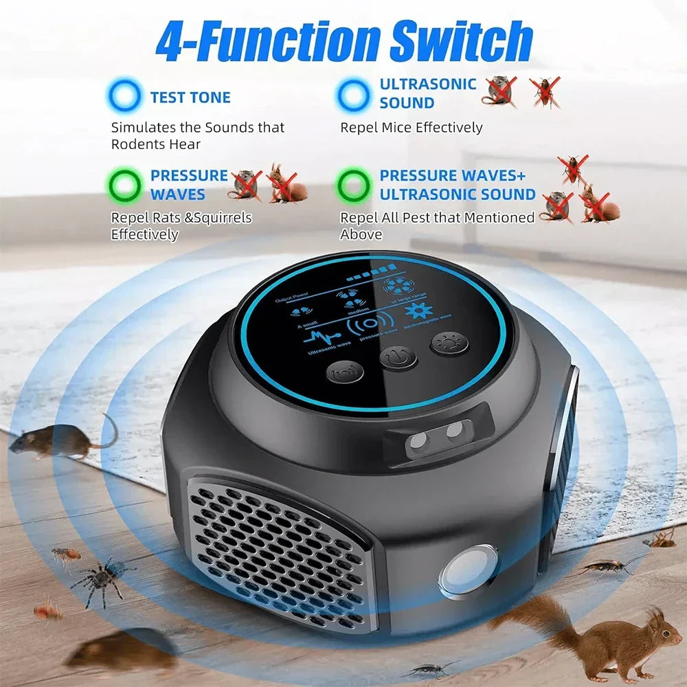 Rodent Repeller Plug-In Ultrasonic Multi-Mode 3900 Sq Ft