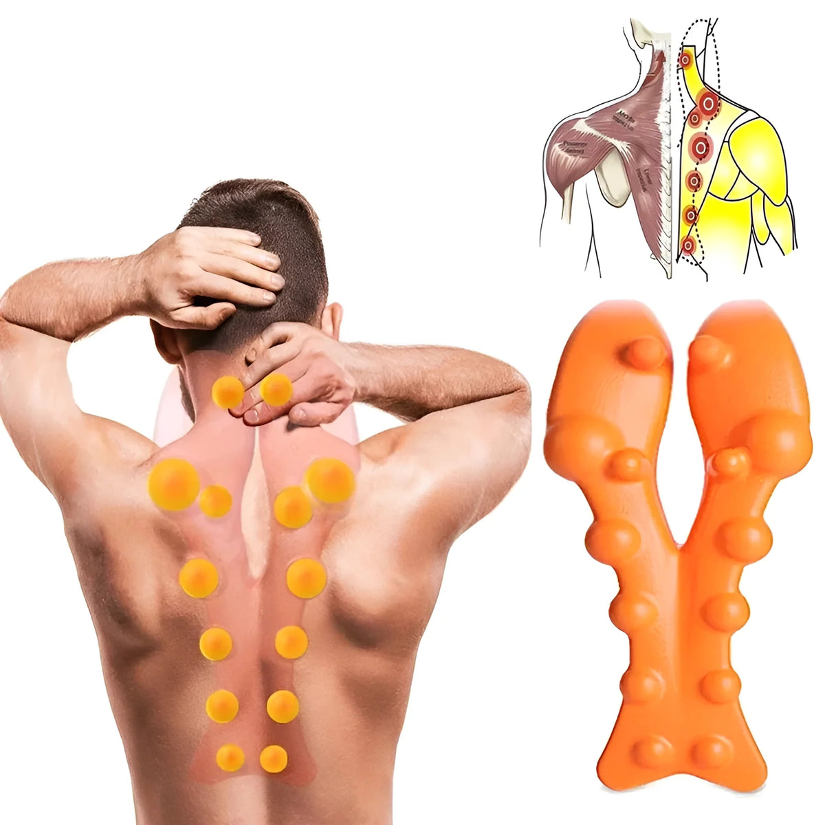 Neck & Shoulder Massager Ergonomic Portable Lightweight