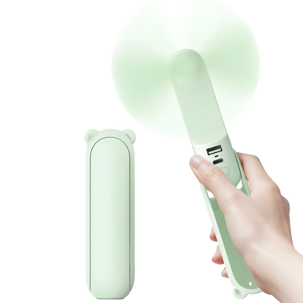 Pocket-Sized USB Rechargeable Handheld Cooling Fan