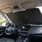 Reflective Titanium-Alloy Rollable Windshield Sunshade (Ø55.1 in)