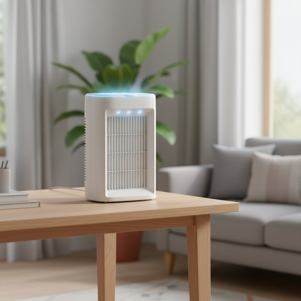 USB Cooling Fan and Humidifier - Compact Portable Air Conditioner