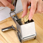 Rotary Cheese Grater Stainless Steel Interchangeable Drums