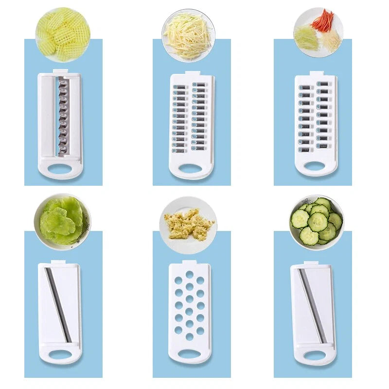 Slicer Set 12-In-1 Stainless Steel & Hidden Storage