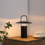 Metal Table Lamp with Touch Control – USB Rechargeable LED Light