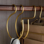 S-Shaped Clothes Hangers Space-Saving Matte Metal Set of 5