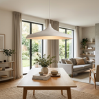 Adjustable Textured Concrete-Look Pendant Lamp
