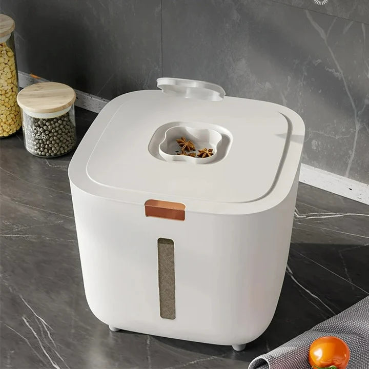 Grain Dispenser Airtight Seal & One-Press Dispense