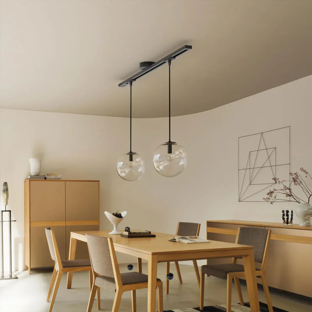 Adjustable Pendant Light Mount with Rotatable Ceiling Rail Track