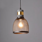 Concrete-Look Ceiling-Mount Pendant Light