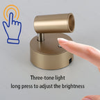 Wireless Touch-Controlled Wall Light with Rechargeable Magnetic Base