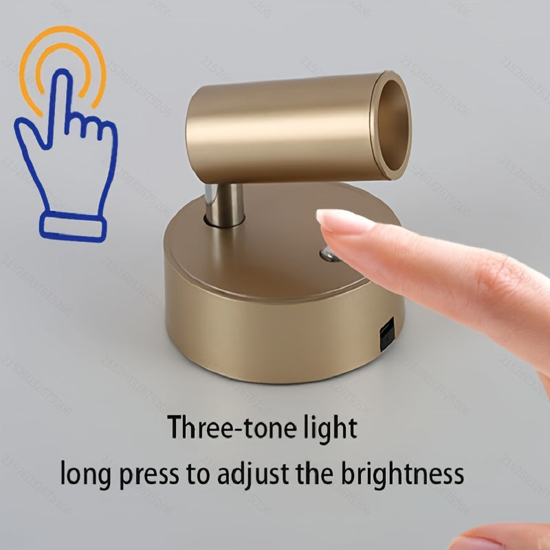 Wireless Touch-Controlled Wall Light with Rechargeable Magnetic Base