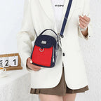 Handbag Ample Storage Multiple Zip Pockets Removable Strap