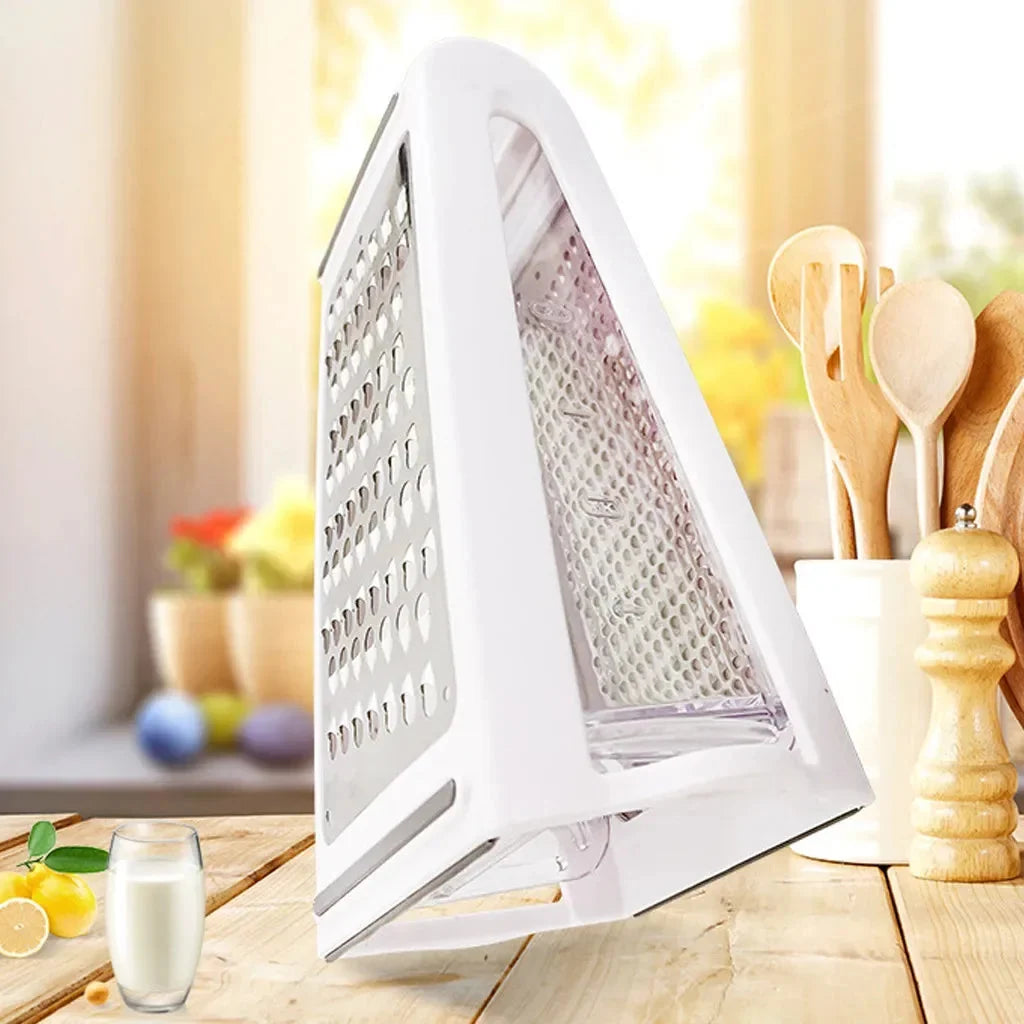 Kitchen Grater Double-Sided Stainless Steel With Collection Tray