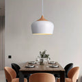 Scandinavian Style Pendant Lamp | Iron and Wood Texture Design