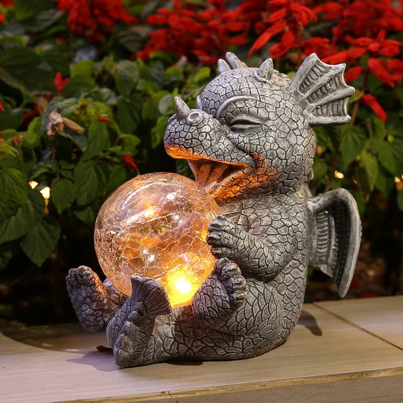 LED Desk Lamp with Dragon Guardian Design