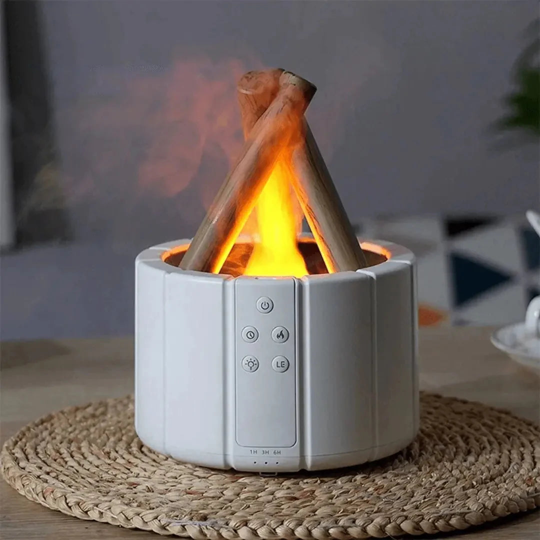 Humidifier Ultrasonic Campfire Light USB Powered
