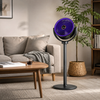 Foldable USB-Rechargeable 360° Rotating Floor Fan (7.9 in)