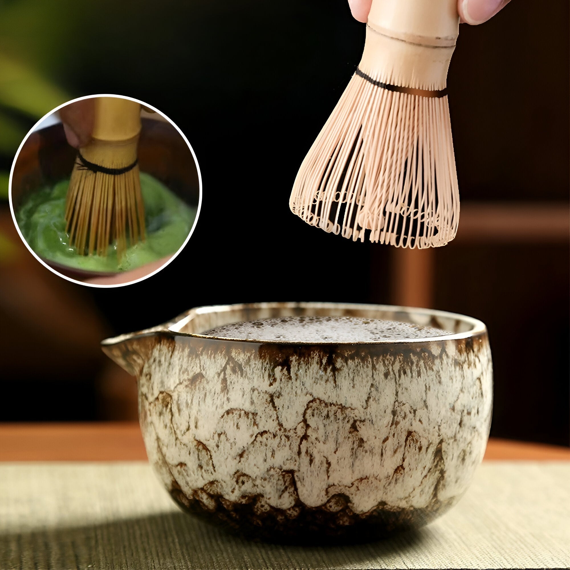 Traditional Matcha Tea Set for Preparation - 6 Pieces
