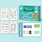 Interactive Writing Book Wipe-Clean Pages Includes Marker & Eraser