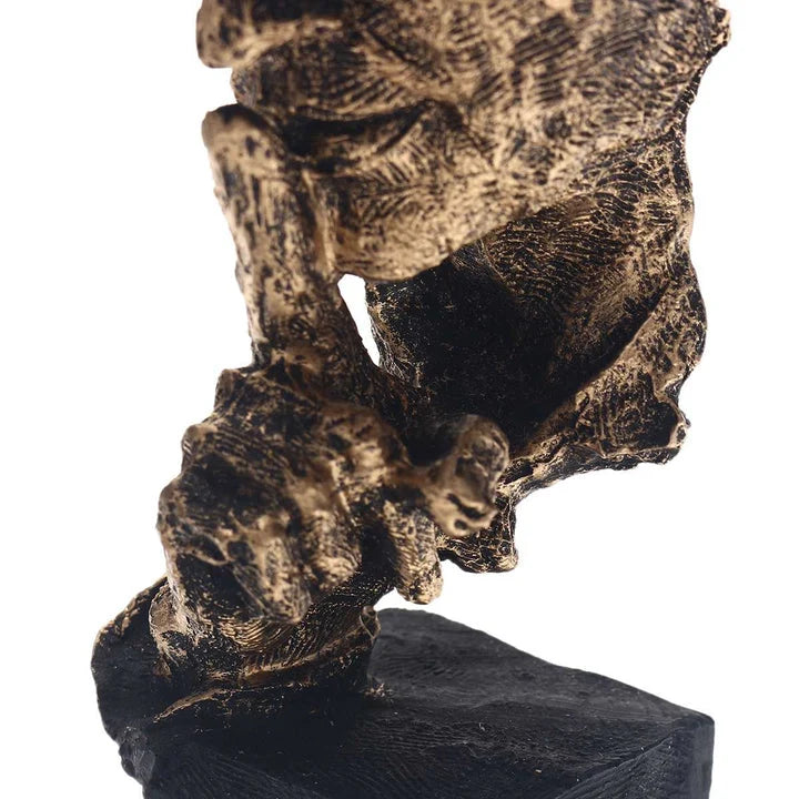 Abstract Sculpture Scandinavian Minimalist Gold Finish