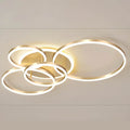 Contemporary LED Ceiling Fixture with Multiple Rings