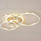 Contemporary LED Ceiling Fixture with Multiple Rings