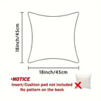 Velvet Cushion Cover for Christmas Decor in Gold