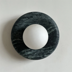 Elegant Indoor LED Wall Light Fixture - Modern Marble Sconce