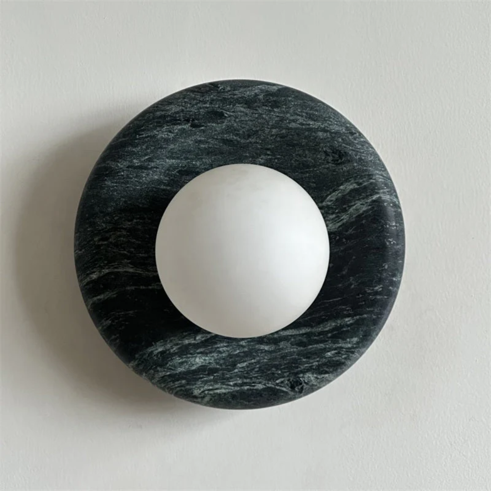 Elegant Indoor LED Wall Light Fixture - Modern Marble Sconce