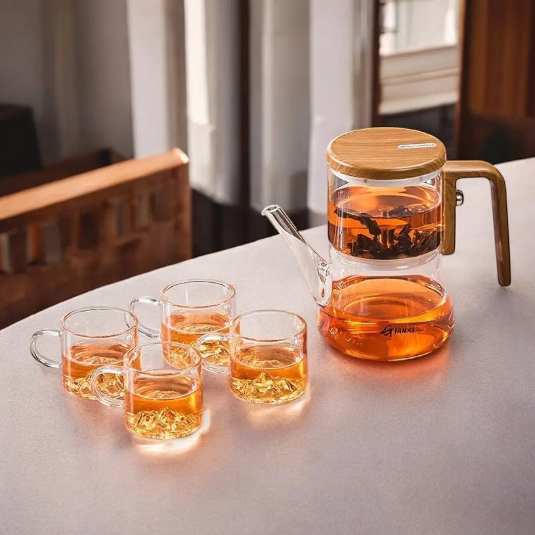 EcoGlass Magnetic Brew Teapot for Perfect Tea Moments