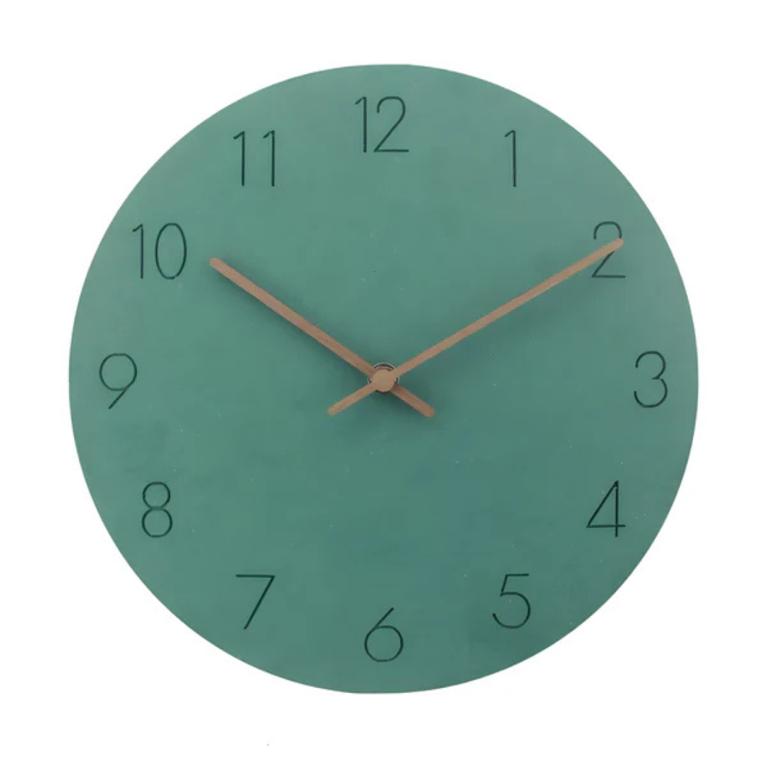 Contemporary Wooden Wall Clock with Minimalist Style