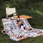 Moroccan Pattern Picnic Blanket - Boho Style Mat for Outdoor Use