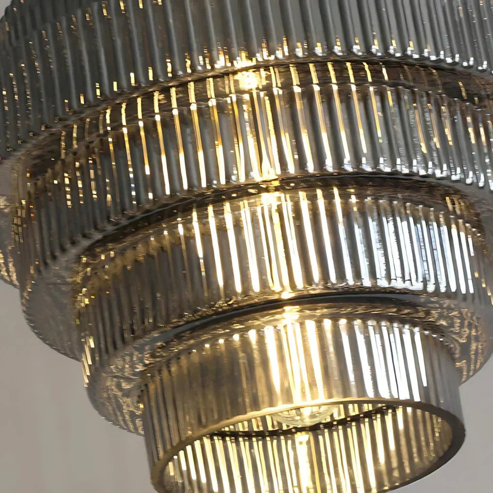 Retro Multi-Layered Glass Pendant Light