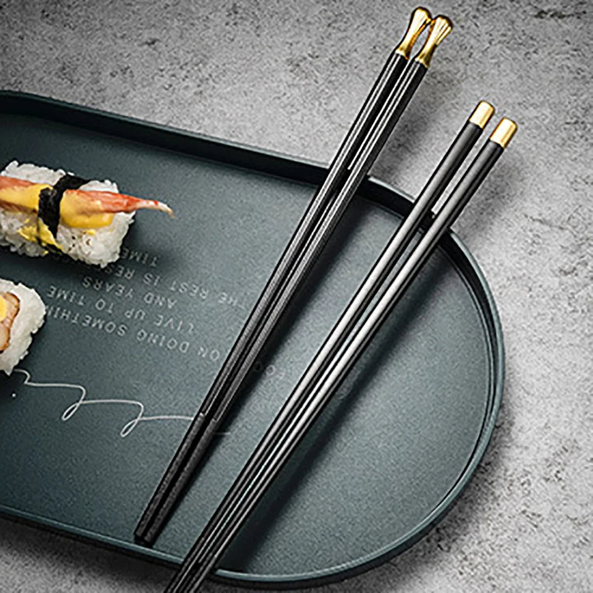 Chic Stainless Steel Chopstick Collection