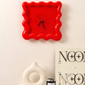 Artisano Modern Wall Clock with Glossy Wave Design