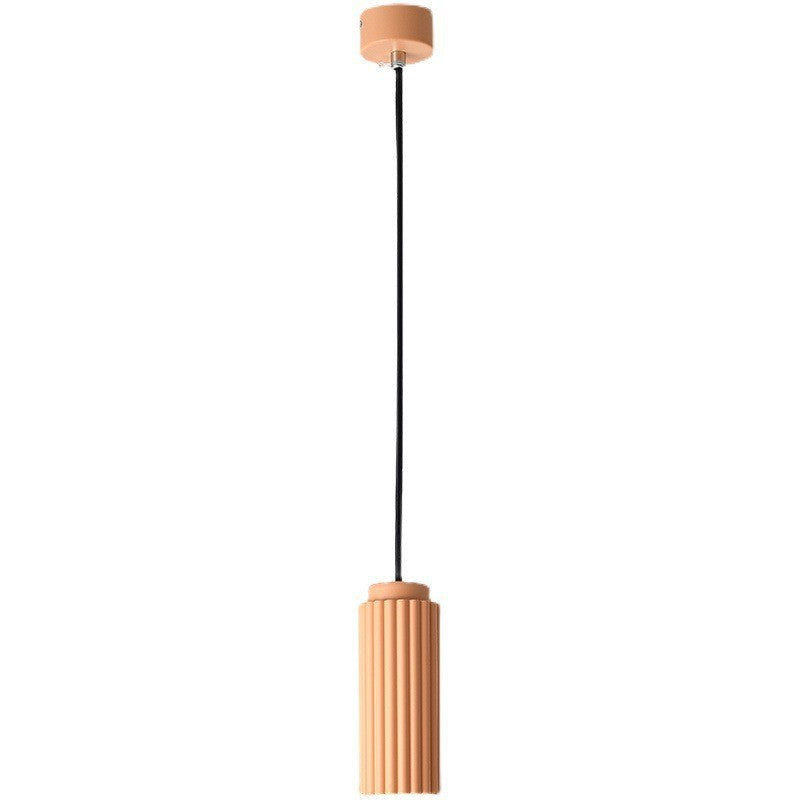Elegant Ribbed White Pendant Light for Stylish Kitchens