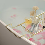Stainless Steel Bathtub Caddy with Adjustable Features