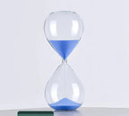 Elegant Glass Sand Timer with Adjustable Time Settings – Home and Office Decor
