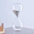 Elegant Glass Sand Timer with Adjustable Time Settings – Home and Office Decor