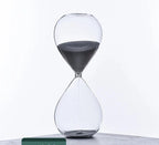Elegant Glass Sand Timer with Adjustable Time Settings – Home and Office Decor